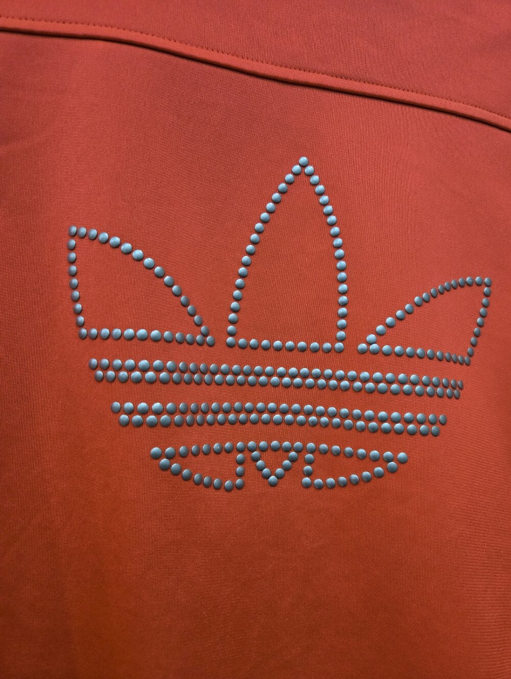 LIMITED EDITION!!! Fluorescent Orange Trefoil Adidas Jacket - Picture 11 of 11